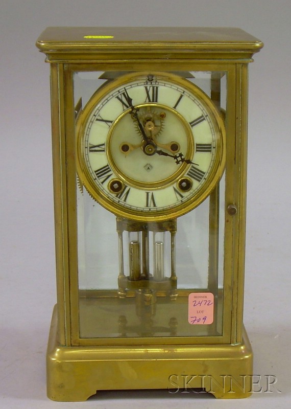 Appraisal: Crystal Regulator by Ansonia Clock Company Brooklyn New York with