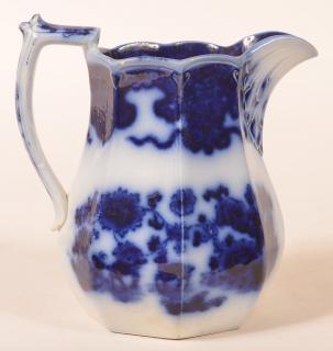 Appraisal: Flow Blue China Cashmere Pattern Milk Pitcher Flow Blue Ironstone