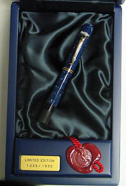 Appraisal: PELIKAN Blue Celluloid Originals of Their Time Limited Edition Fountain