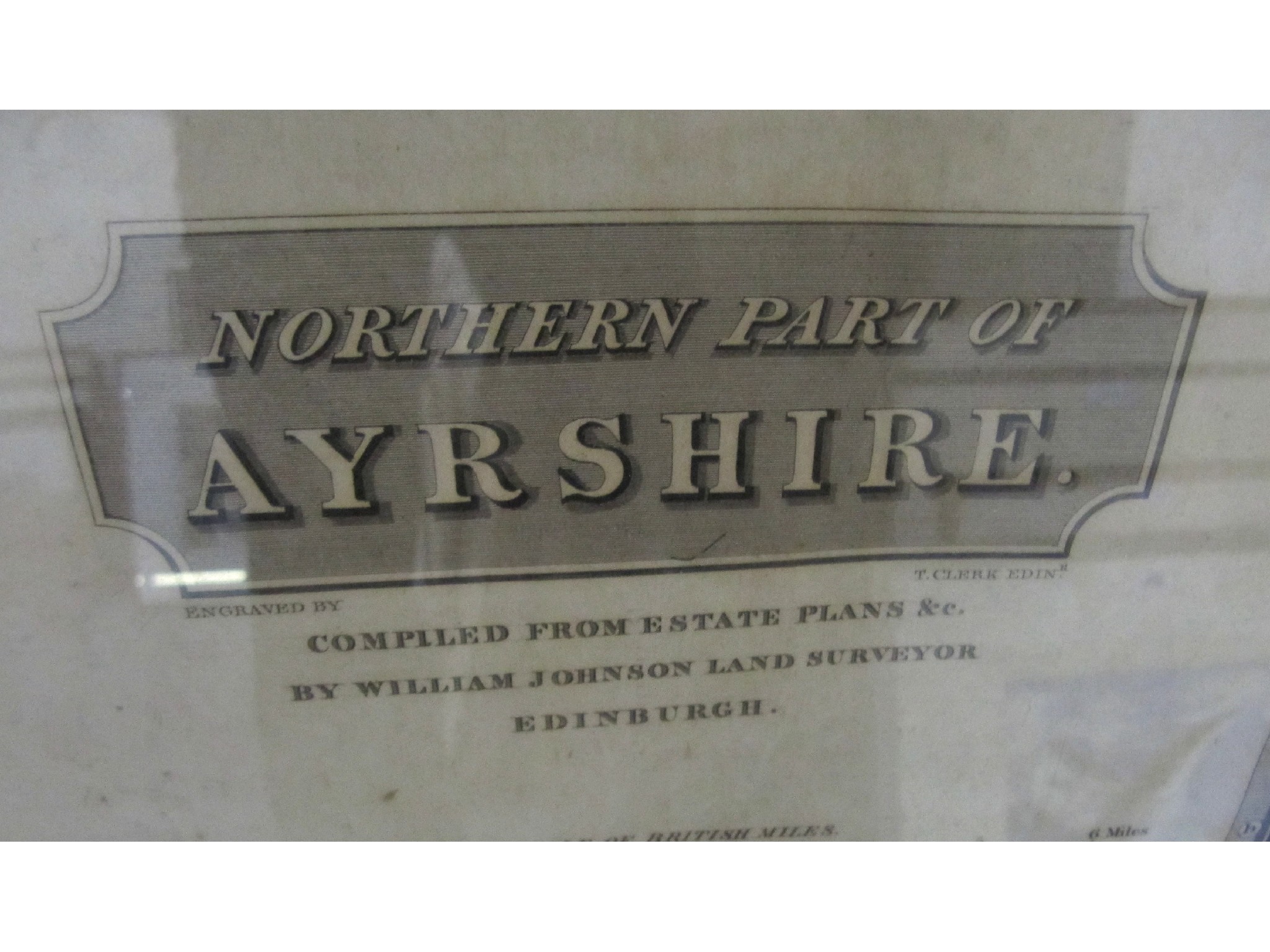 Appraisal: A lot comprising two framed maps - Ayrshire Wigtonshire