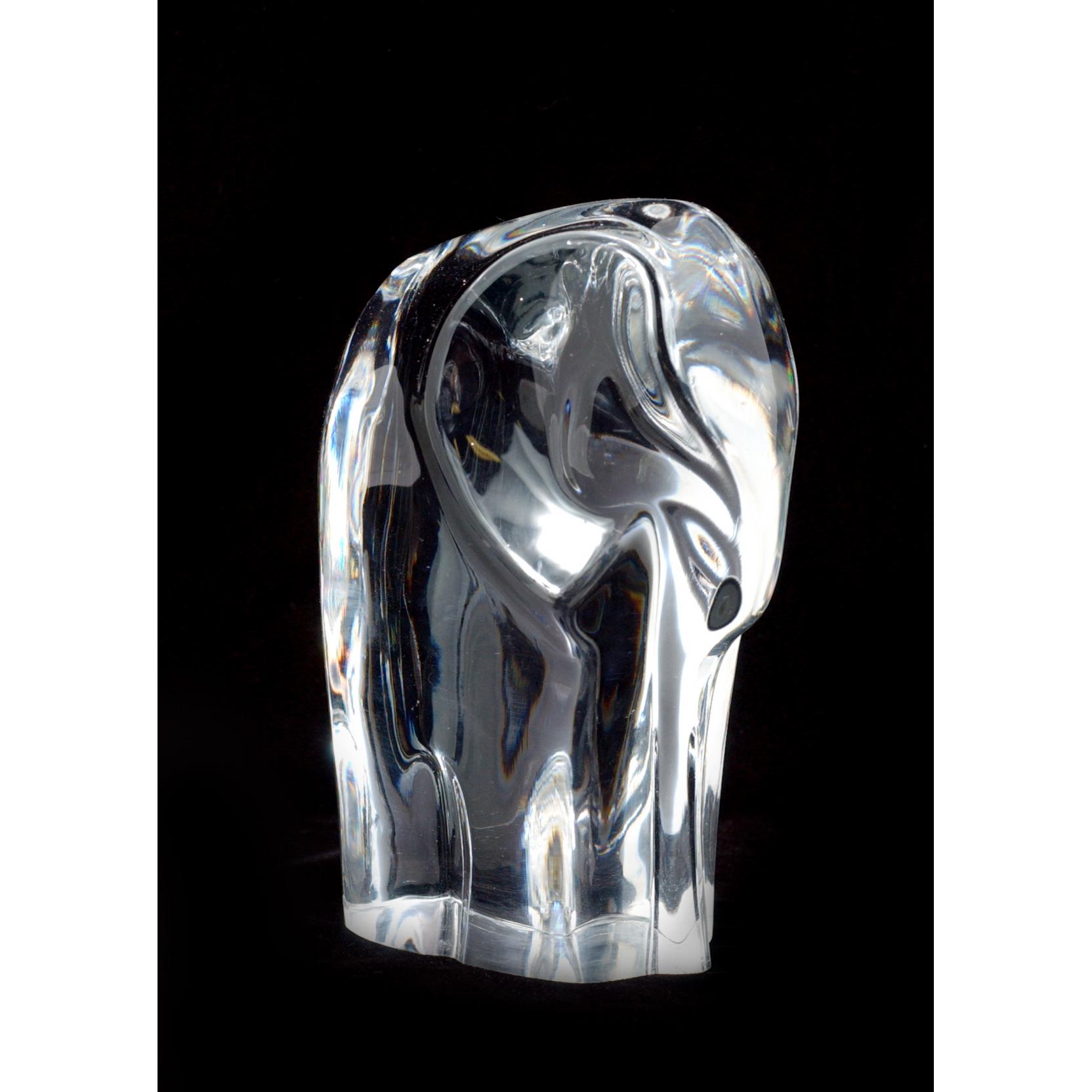 Appraisal: Orrefors Crystal Elephant s by Olle Alberius molded clear form