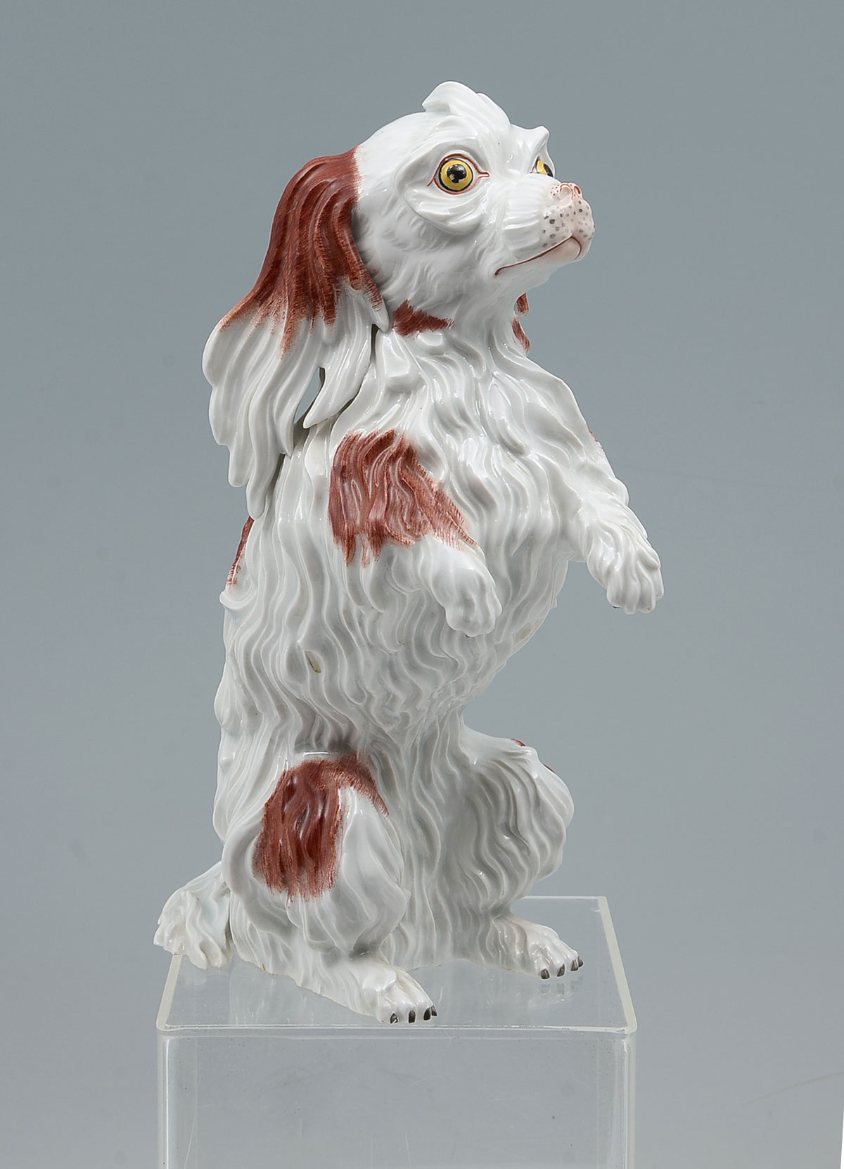 Appraisal: DRESDEN PORCELAIN DOG Large Dresden porcelain in the form of