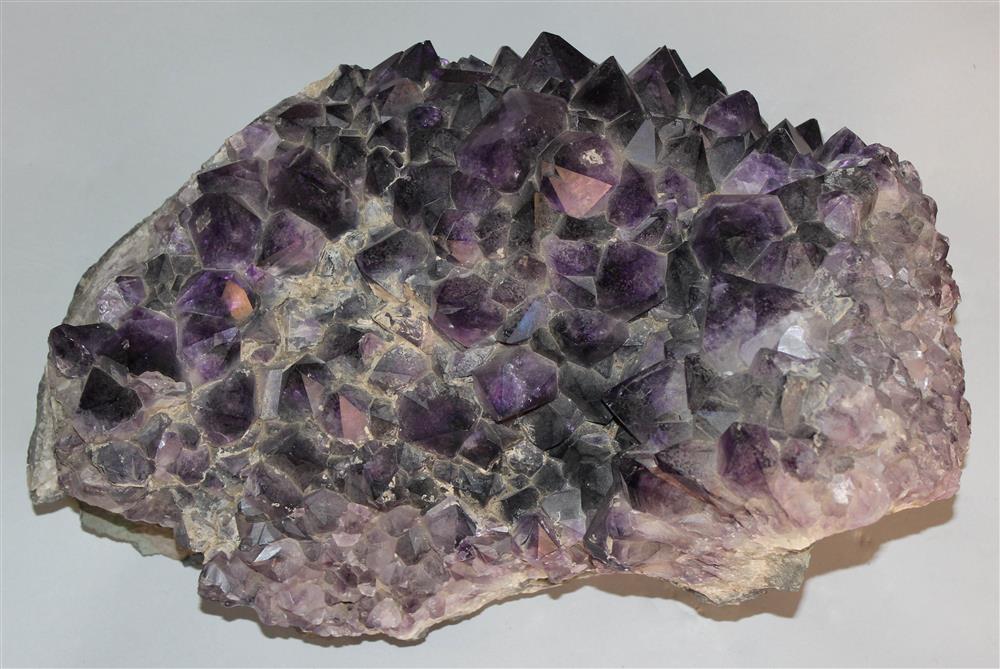 Appraisal: QUARTZ VARIETY AMETHYST GEODE FROM MINAS GERAIS BRAZIL h w