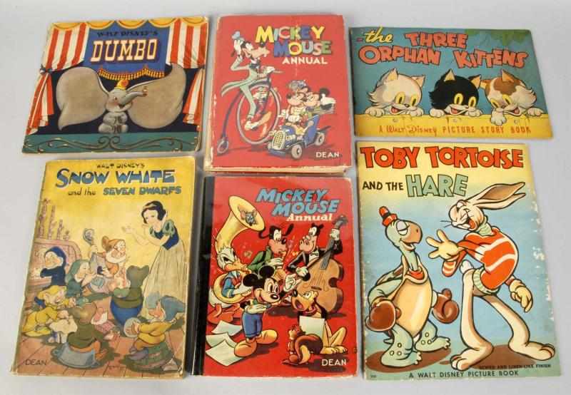 Appraisal: Lot of Walt Disney Books Description Includes two post-war Mickey