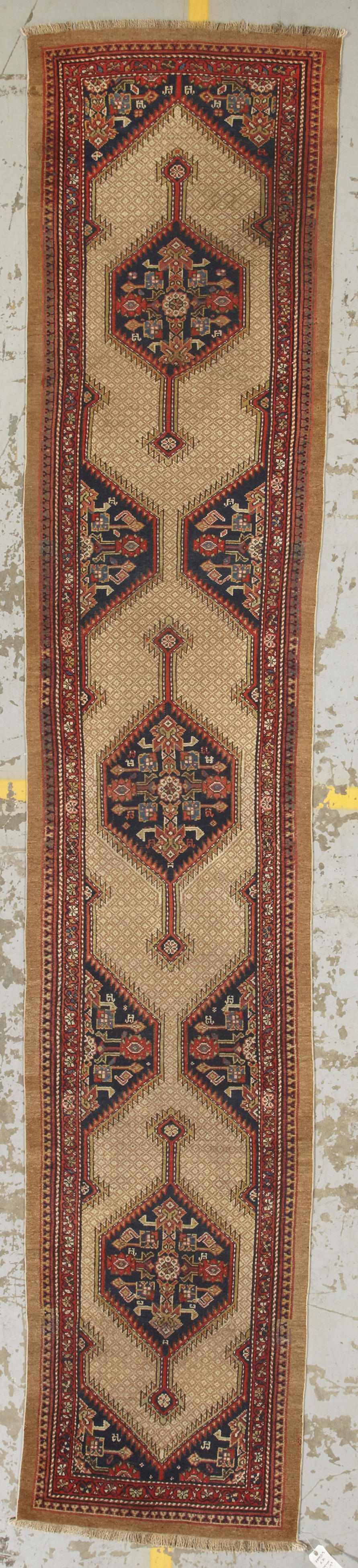 Appraisal: A Malayer runner Central Persia circa size approximately ft in