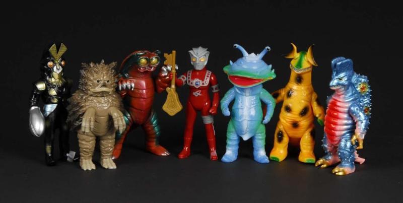 Appraisal: Lot of Vinyl Figures Description Japanese Tsuburaya Yamanaya Condition Very