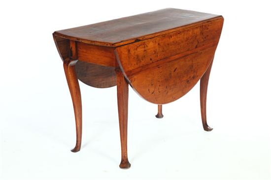 Appraisal: QUEEN ANNE DROP LEAF TABLE American mid th century maple