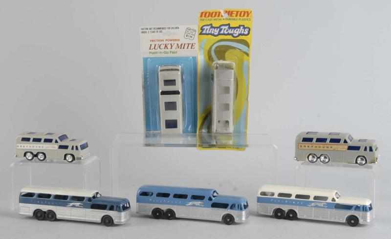 Appraisal: Lot of Greyhound Bus Friction Toys Description Working Includes six