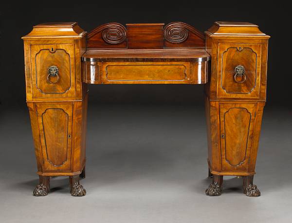 Appraisal: A Regency mahogany sideboard first quarter th century The center