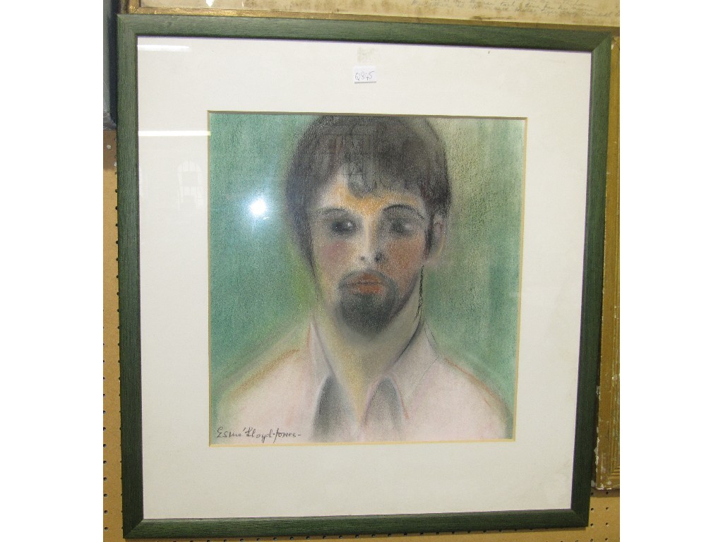 Appraisal: ESME LLOYD JONES Pastel portrait of a young man signed