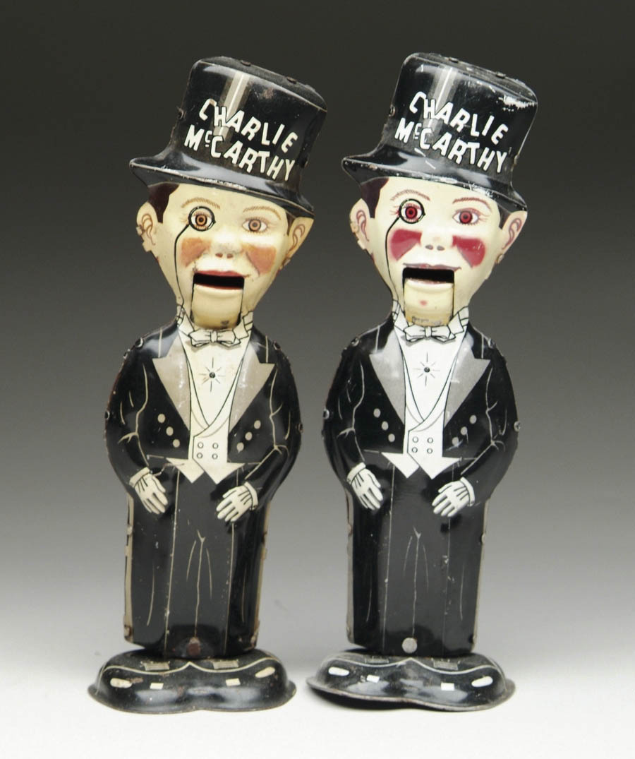 Appraisal: LOT OF MARX CHARLIE MCCARTHY WIND-UPS Large Charlie McCarthy dressed