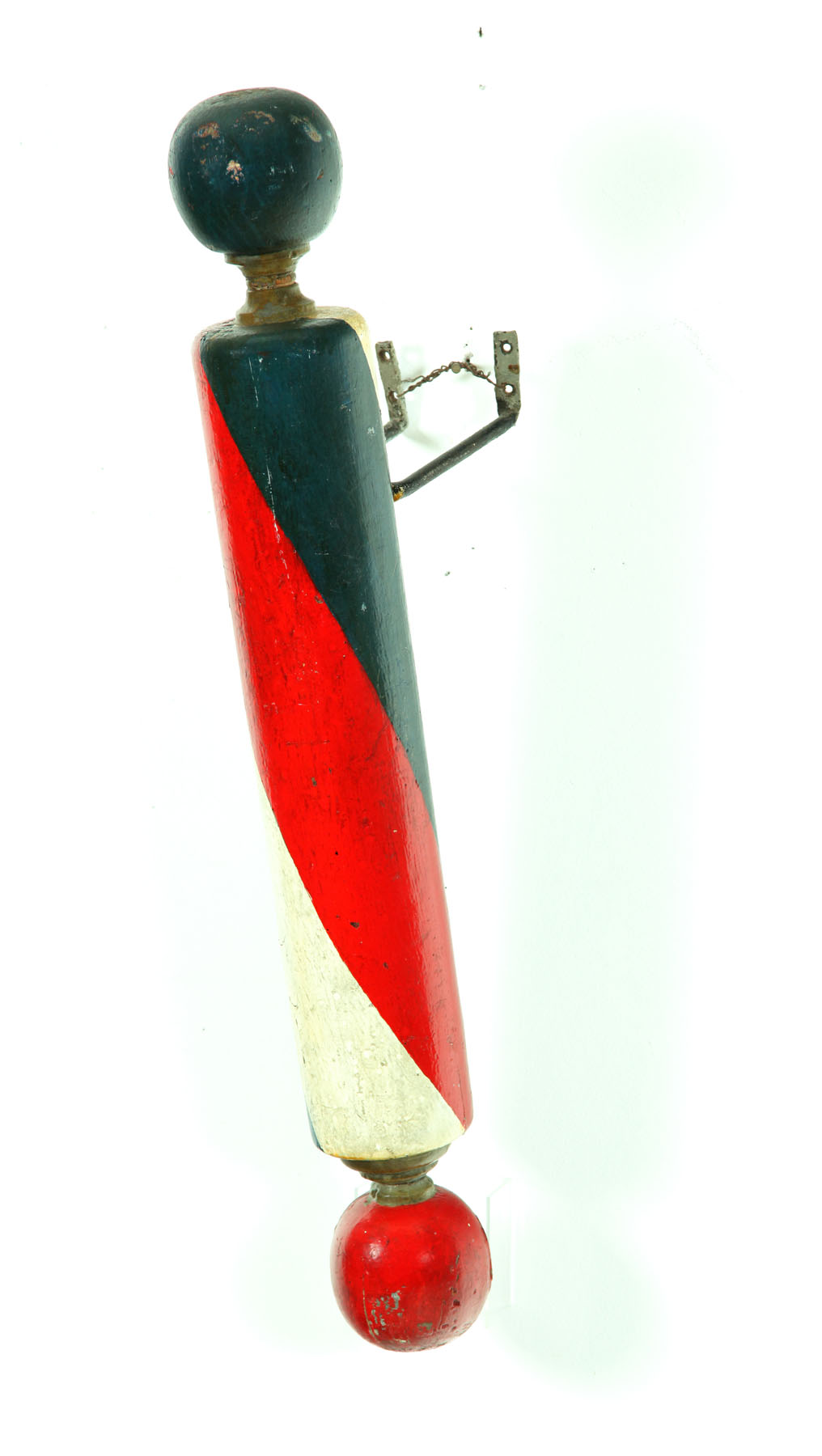 Appraisal: BARBER POLE American late th-early th century wood Red white