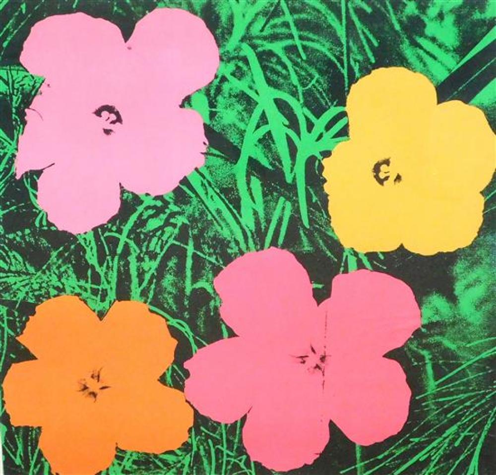 Appraisal: Andy Warhol American - offset lithograph Flowers publ Leo Castilli