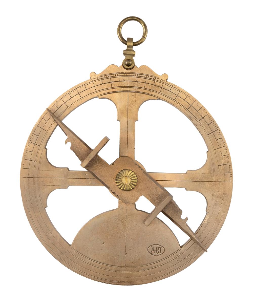 Appraisal: REPRODUCTION MARINER'S ASTROLABE BY PETER IFLAND CIRCA DIAMETER OVERALL HEIGHT