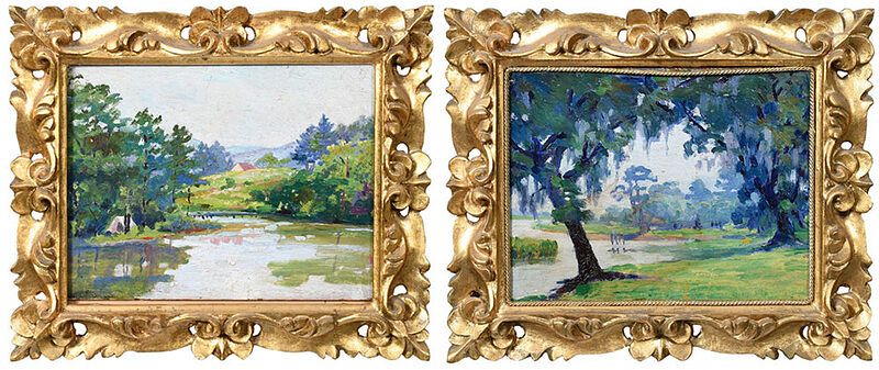 Appraisal: Emma Gilchrist Charleston South Carolina - Two landscapes one signed