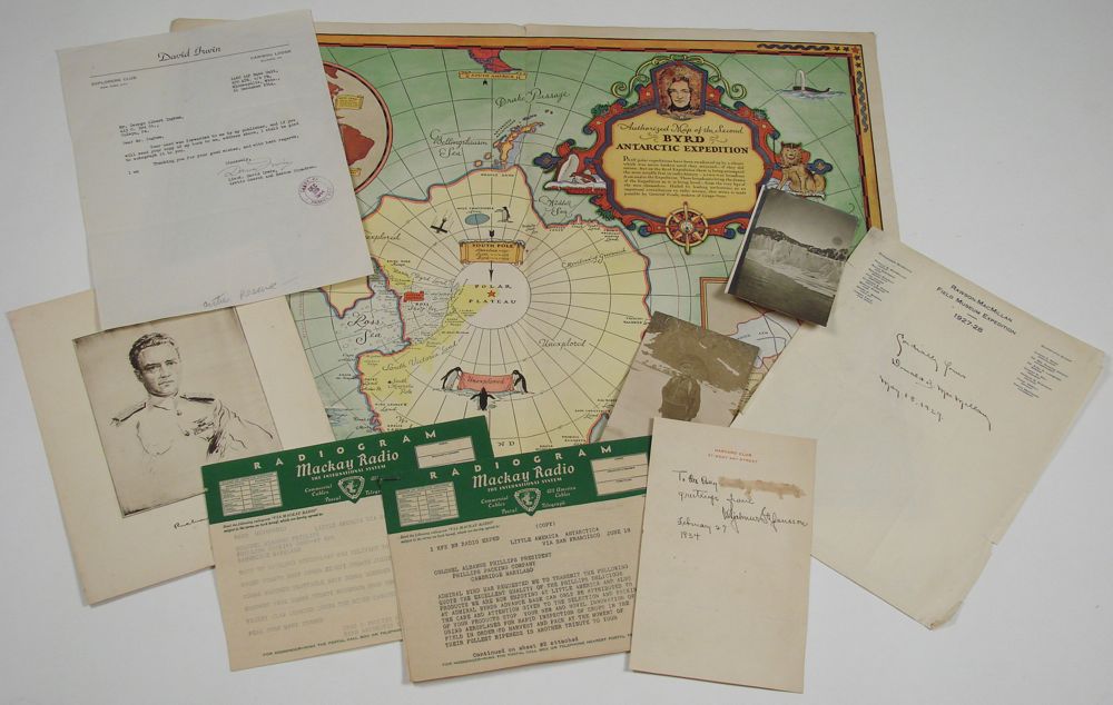 Appraisal: TEN PIECES OF ANTARCTIC AND ARCTIC-RELATED CORRESPONDENCE MacMillan Donald R