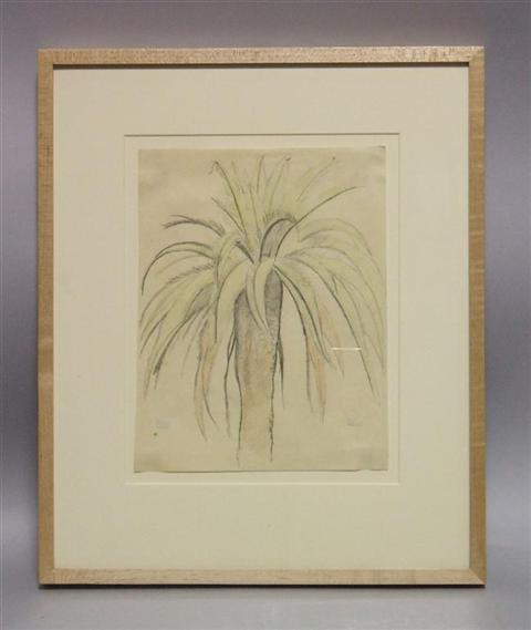 Appraisal: JOSEPH STELLA AMERICAN - PALM TREE Colored pencil and pencil