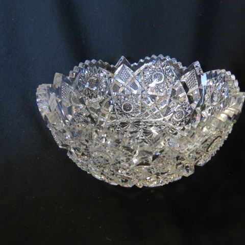 Appraisal: Cut Glass Bowl brilliant period superb cut work diameter