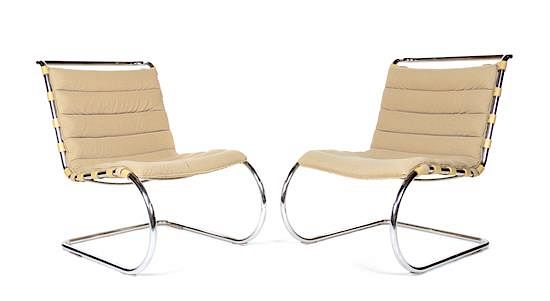 Appraisal: Ludwig Mies van der Rohe German - Pair of MR