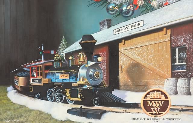 Appraisal: The Milmont Woodlyn and Western Railroad toy train set under