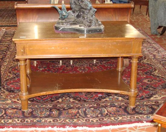 Appraisal: Charles X style mahogany desk late th early th century