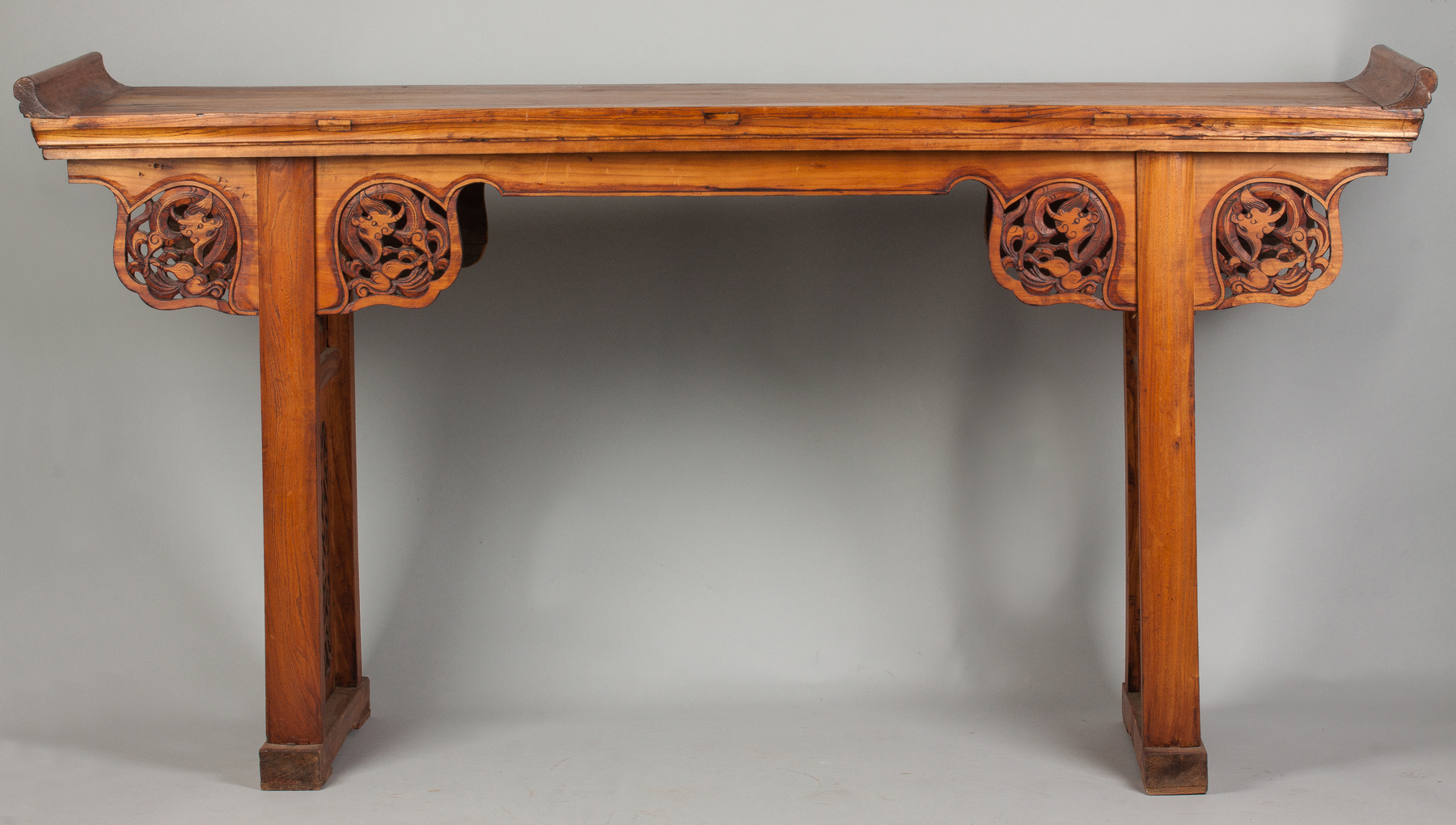 Appraisal: Chinese Altar Table th cent With carved dragons Mortise tenon