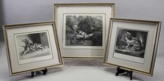 Appraisal: Edwin Henry Landseer - Dog Prints Largest Overall Size x