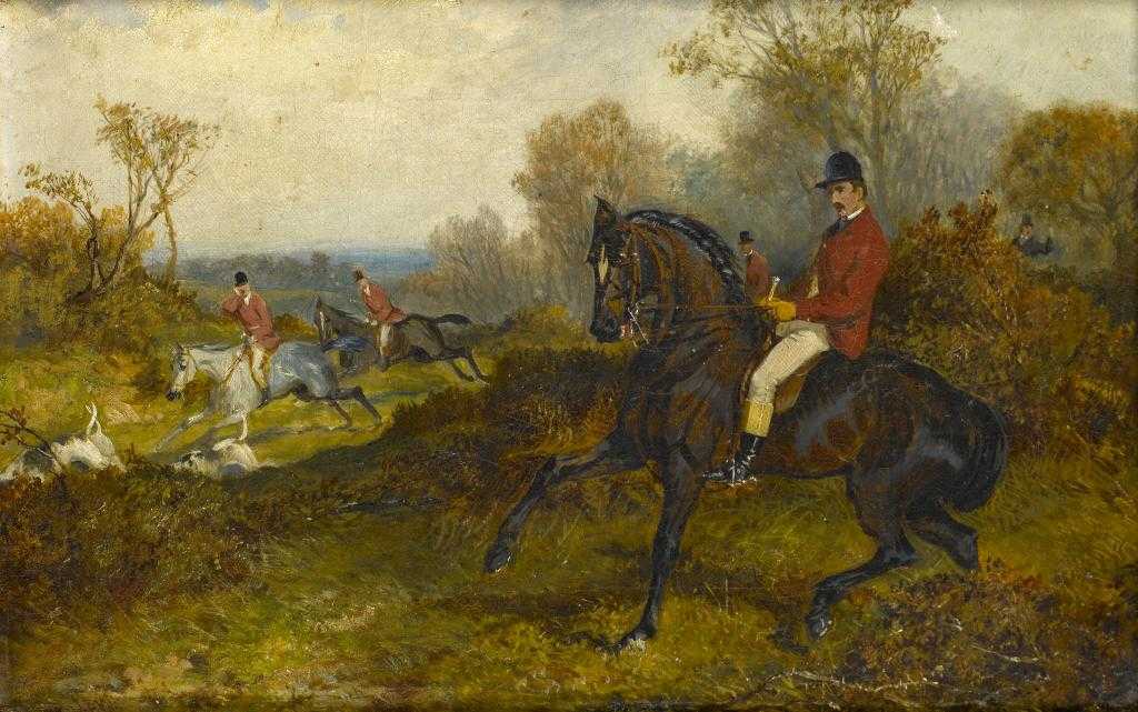 Appraisal: JOHN FREDERICK WHEELER - HUNTING SCENE signed with initials x