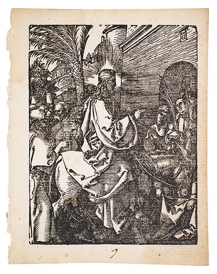 Appraisal: ALBRECHT D RER The Entry into Jerusalem Woodcut circa -