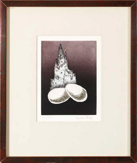 Appraisal: Man Ray American - Une Cathedrale From Electro-Magie color etching