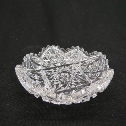 Appraisal: Cut Glass Dishes brilliant period show much use