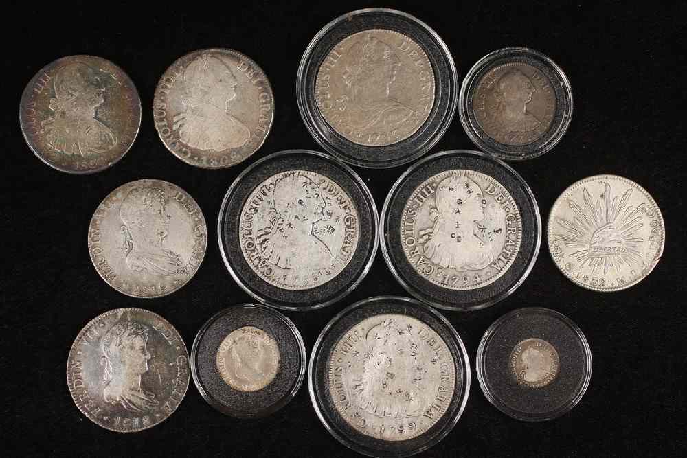 Appraisal: COINS - Mexican silver coins include reales coins reales reales