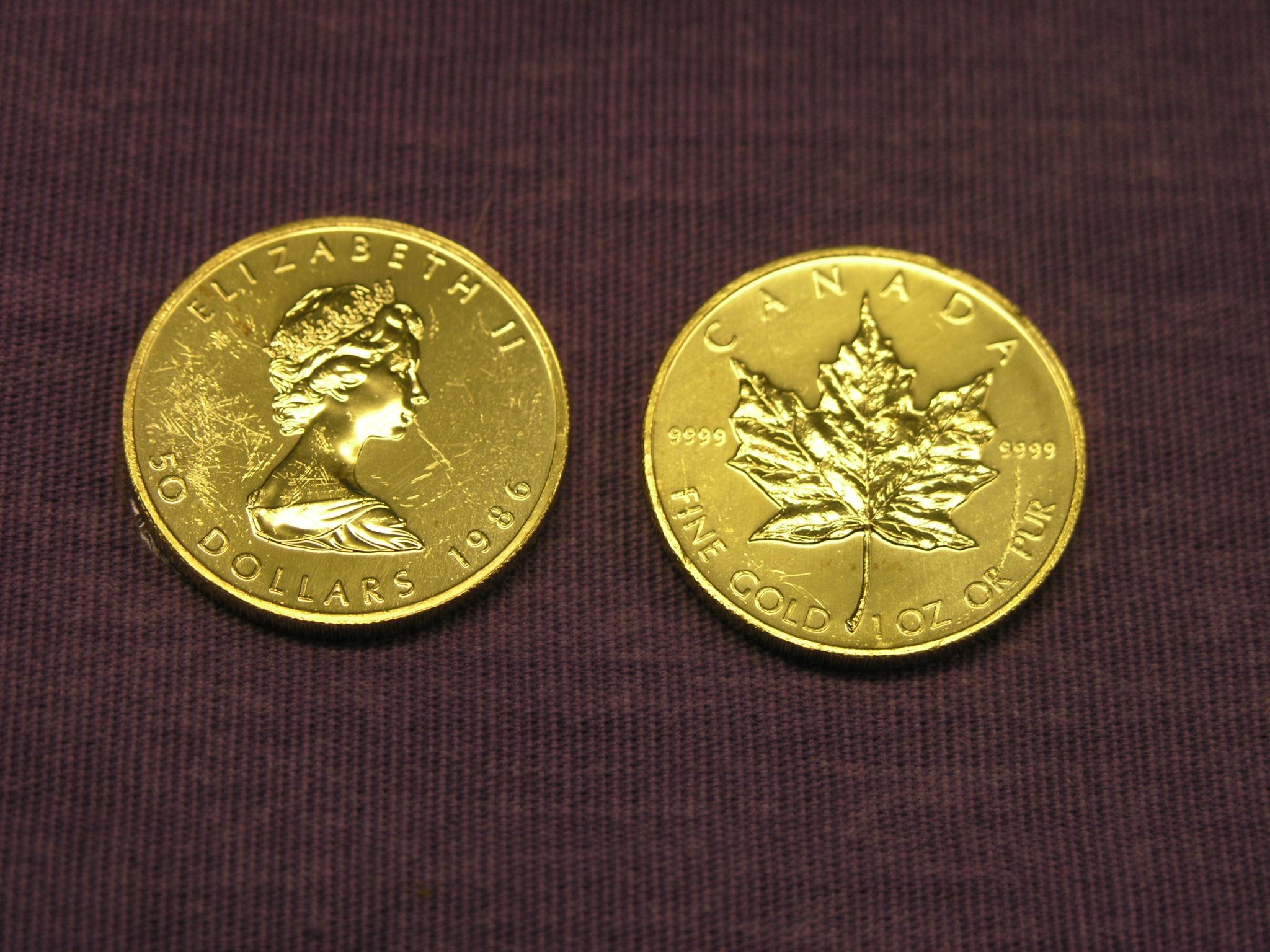 Appraisal: Two Canadian Dollars gold coins both