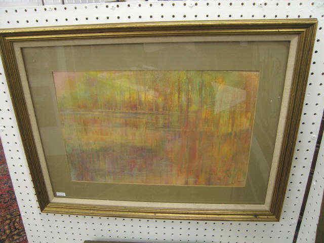 Appraisal: Esther Skeen Pastel Drawing Impressionistic landscape x signed