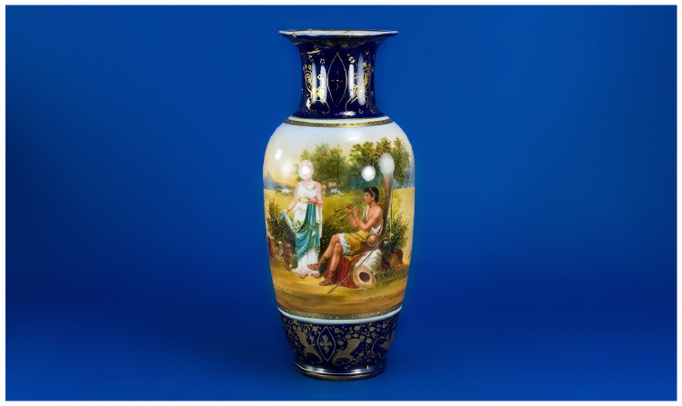 Appraisal: Royal Vienna Vase Late th Century with Classical Scenes Luis