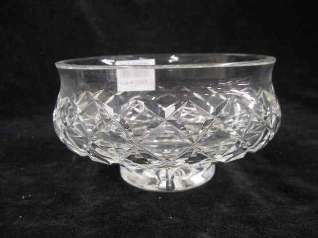 Appraisal: Cut Crystal Bowl low pedestal '' diameter attributed to Waterford