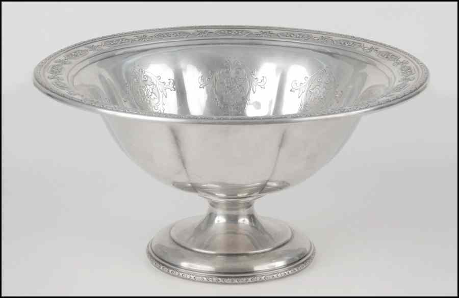 Appraisal: TOWLE STERLING SILVER PEDESTAL BOWL Louis XIV pattern Bearing floral