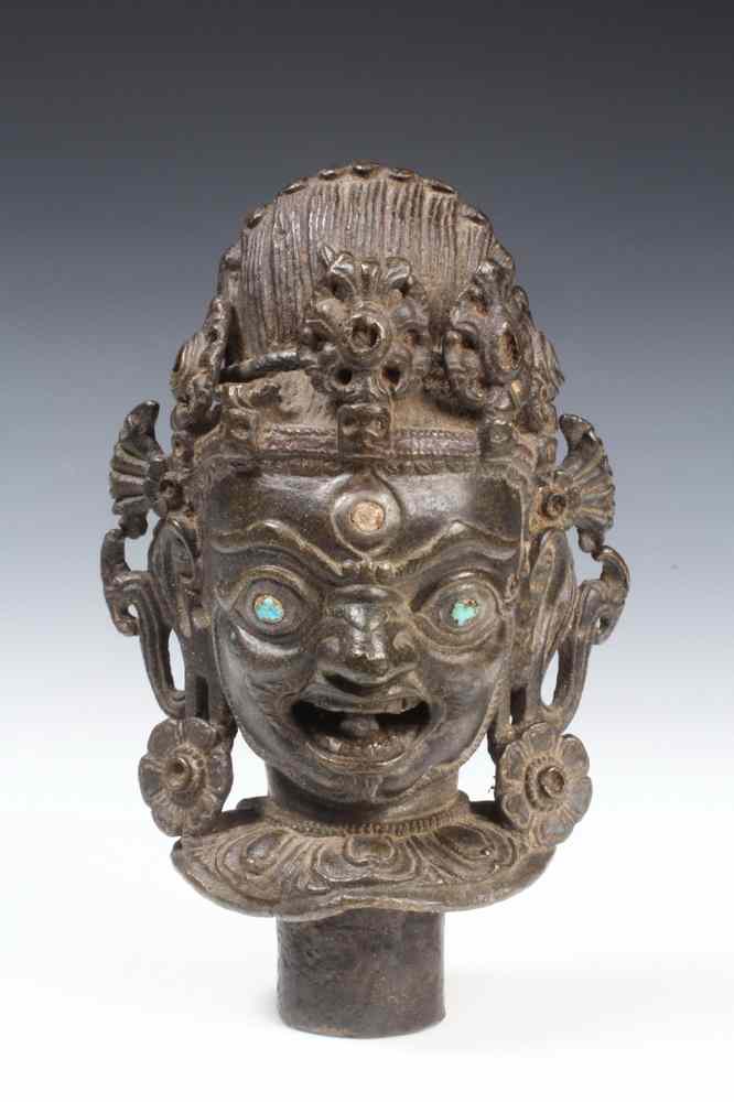 Appraisal: NEPALESE BRONZE FINIAL OR SPOUT- Excellent th Century or earlier