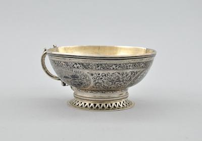 Appraisal: A Turkish Cased Silver Niello Presentation Chalice ca Late th