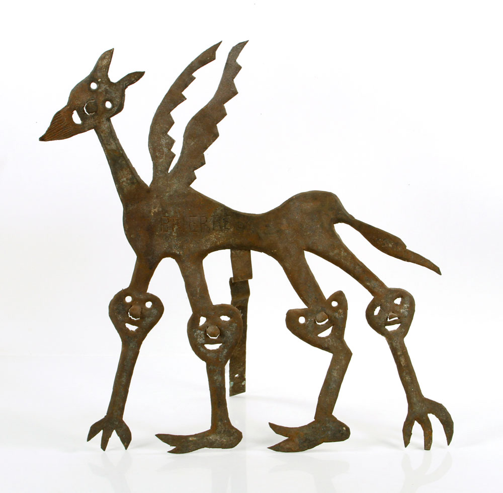 Appraisal: - Brierre Vodou Spirits in an Animal Iron Murat Brierre