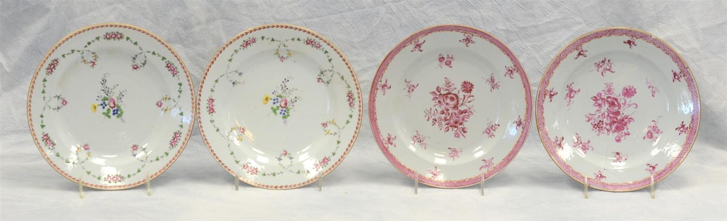 Appraisal: Chinese Export porcelain dinner plates to include a pair with