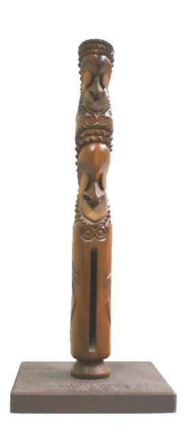 Appraisal: Ambrym Vanuatu Slit Gong carved wood height cm Provenance Alexander