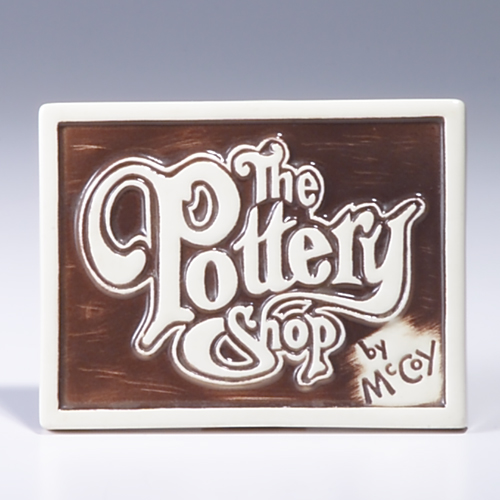 Appraisal: MCCOY The Pottery Shop dealer's sign x