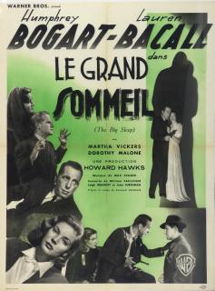 Appraisal: The Big Sleep French Affiche film poster starring Humphrey Bogart