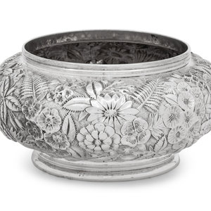 Appraisal: An S Kirk and Son Repousse Silver Bowl Baltimore MD