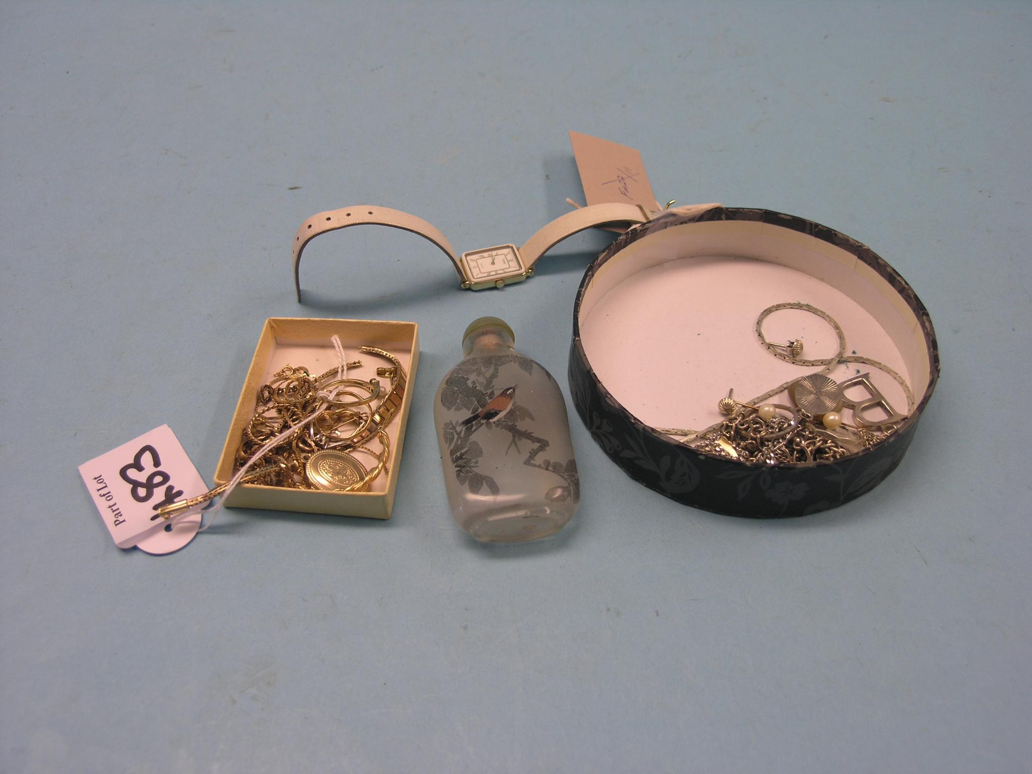 Appraisal: A small assortment of ct gold jewellery some damaged grams