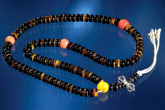 Appraisal: RHINO HORN BUDDHIST BEADS Long strand of Chinese rhinoceros horn