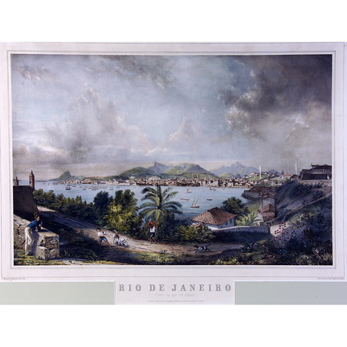 Appraisal: Alfred Martinet French - Vista do Rio de Janeiro hand-colored