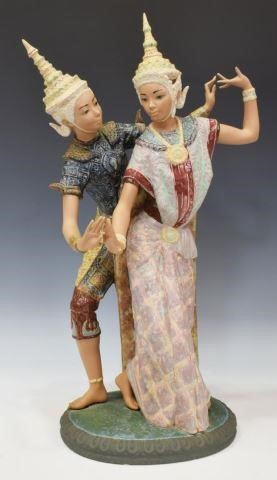 Appraisal: Lladro porcelain figural group Thai Couple model designed by Vincente