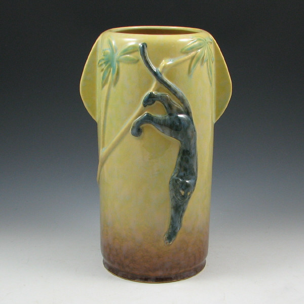 Appraisal: Roseville Wincraft - Panther Vase - Mint Scarce Roseville Wincraft